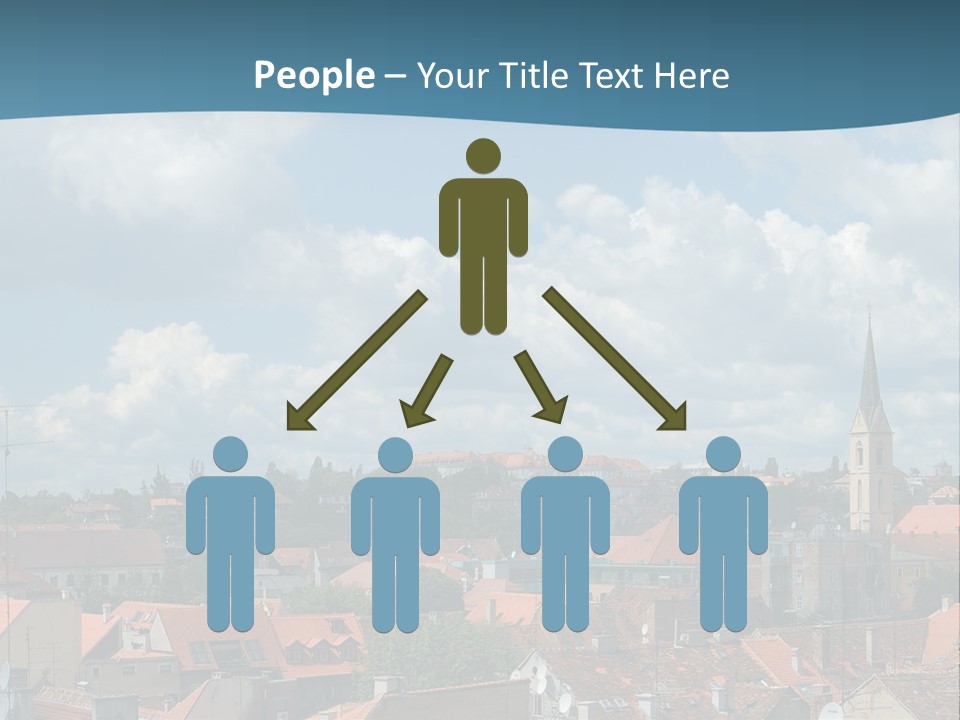 Church Panorama Cityscape PowerPoint Template