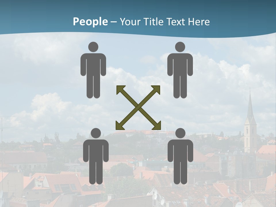 Church Panorama Cityscape PowerPoint Template