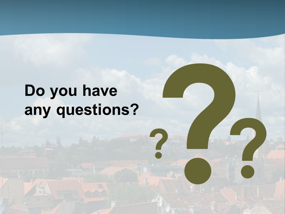 Church Panorama Cityscape PowerPoint Template