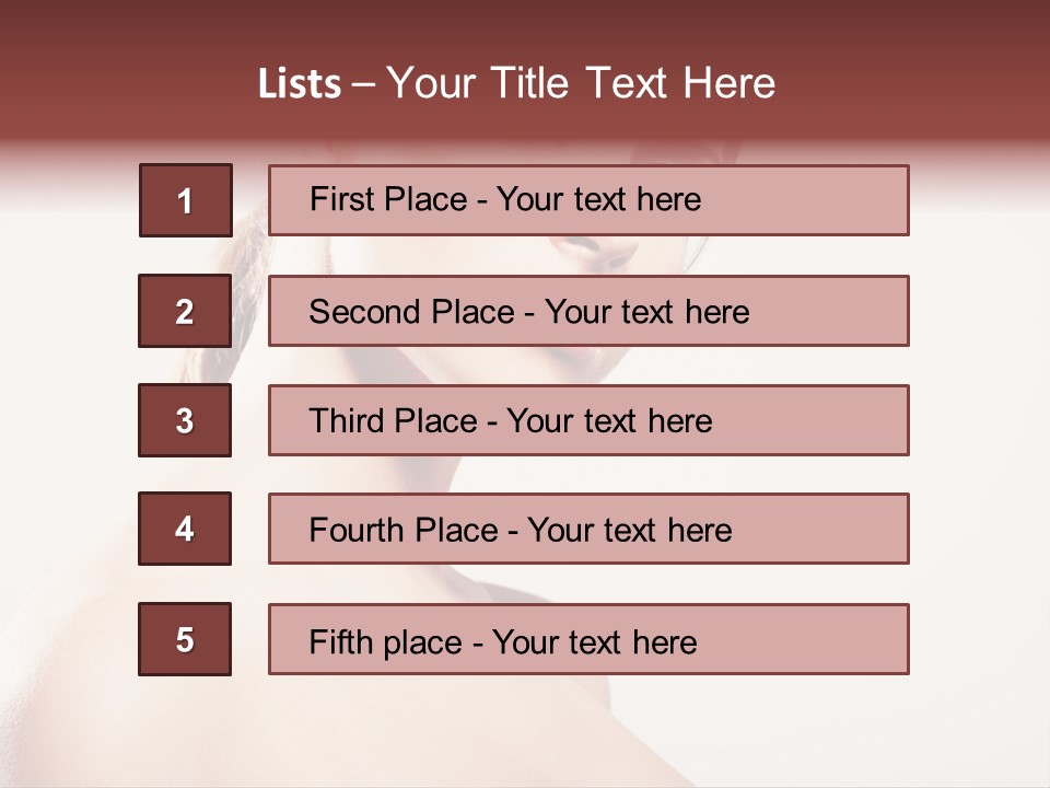Relaxation Face Hands PowerPoint Template