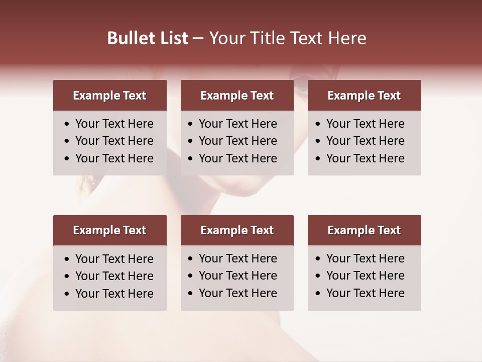 Relaxation Face Hands PowerPoint Template