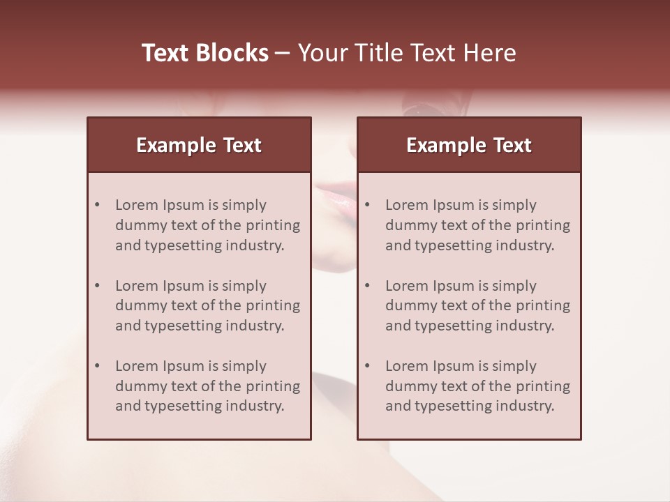 Relaxation Face Hands PowerPoint Template