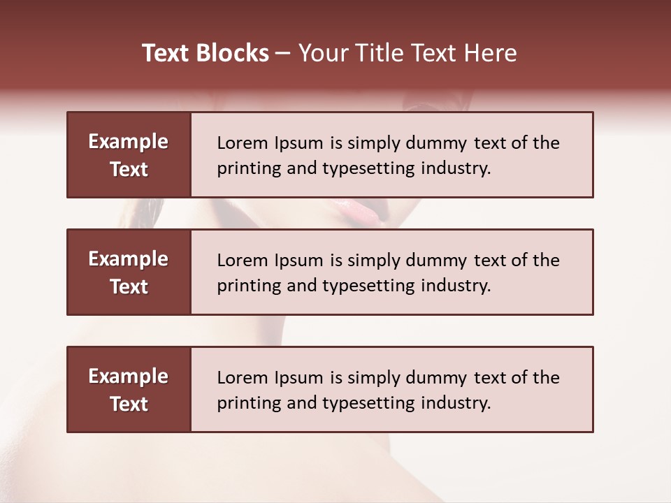 Relaxation Face Hands PowerPoint Template