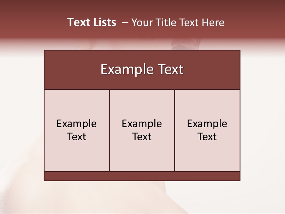 Relaxation Face Hands PowerPoint Template