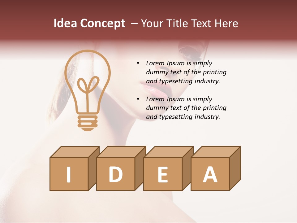 Relaxation Face Hands PowerPoint Template