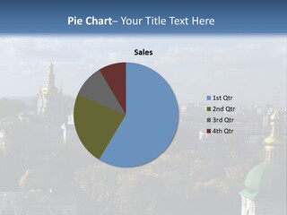 Ukraine Colors Highrises PowerPoint Template