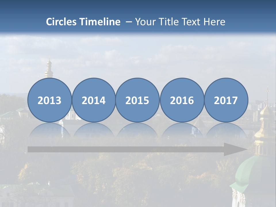 Ukraine Colors Highrises PowerPoint Template