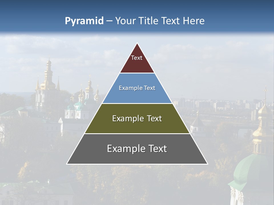 Ukraine Colors Highrises PowerPoint Template