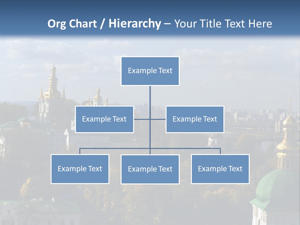 Ukraine Colors Highrises PowerPoint Template