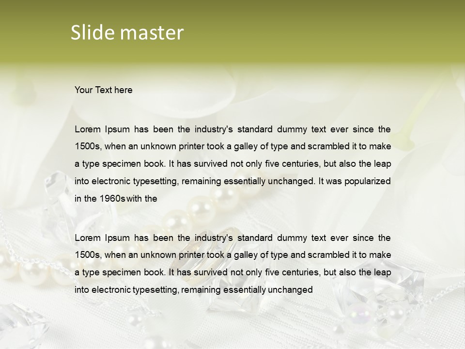 Gold Ring Golden PowerPoint Template