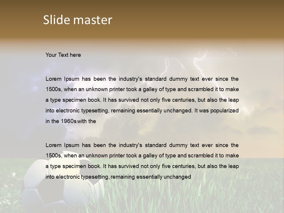 Meadow Power Ball PowerPoint Template