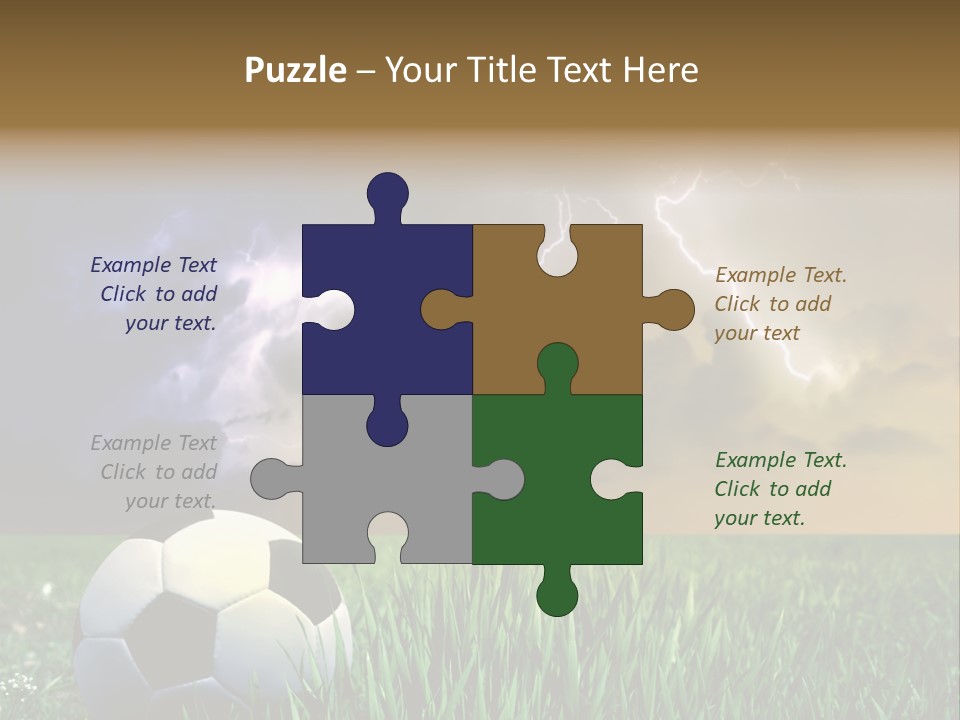 Meadow Power Ball PowerPoint Template