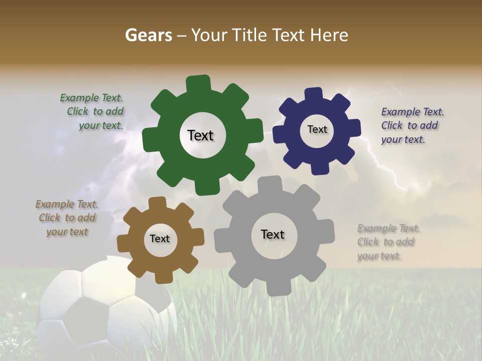 Meadow Power Ball PowerPoint Template