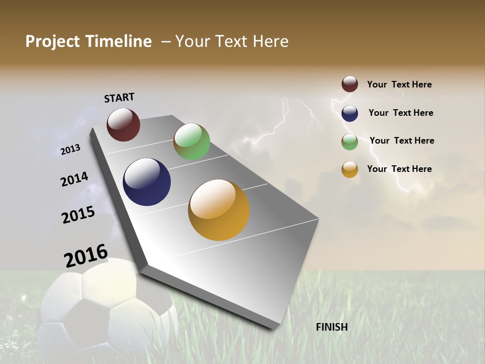 Meadow Power Ball PowerPoint Template