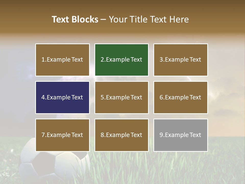 Meadow Power Ball PowerPoint Template