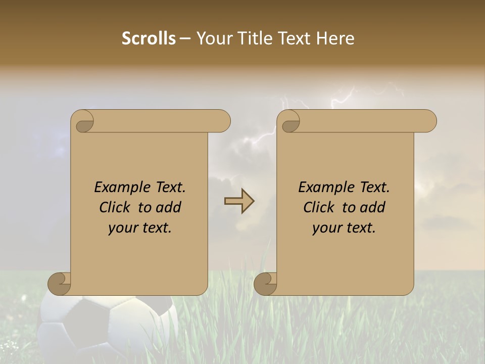 Meadow Power Ball PowerPoint Template