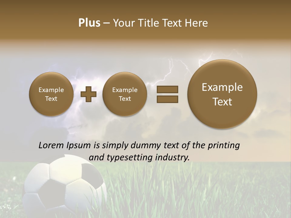 Meadow Power Ball PowerPoint Template