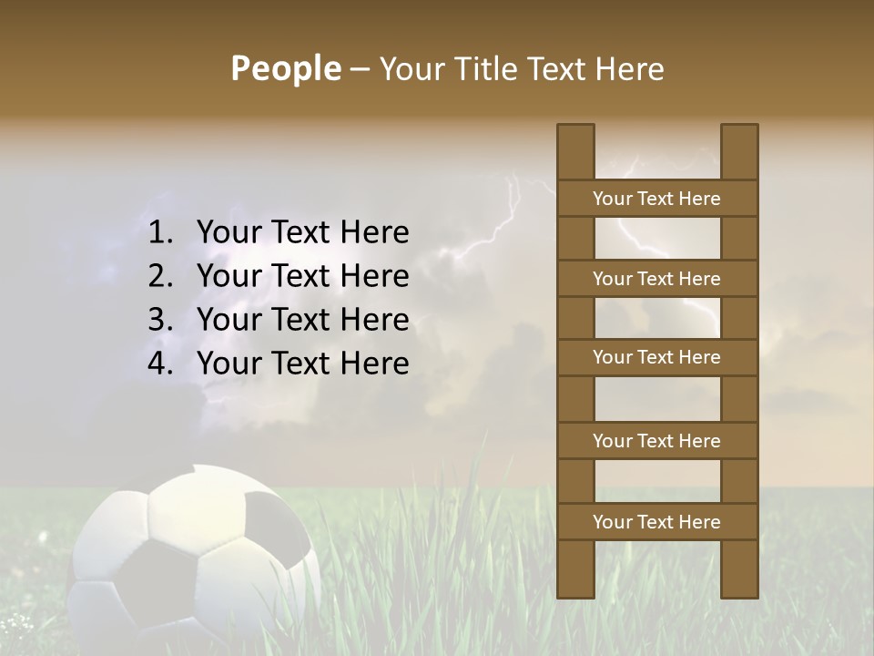 Meadow Power Ball PowerPoint Template