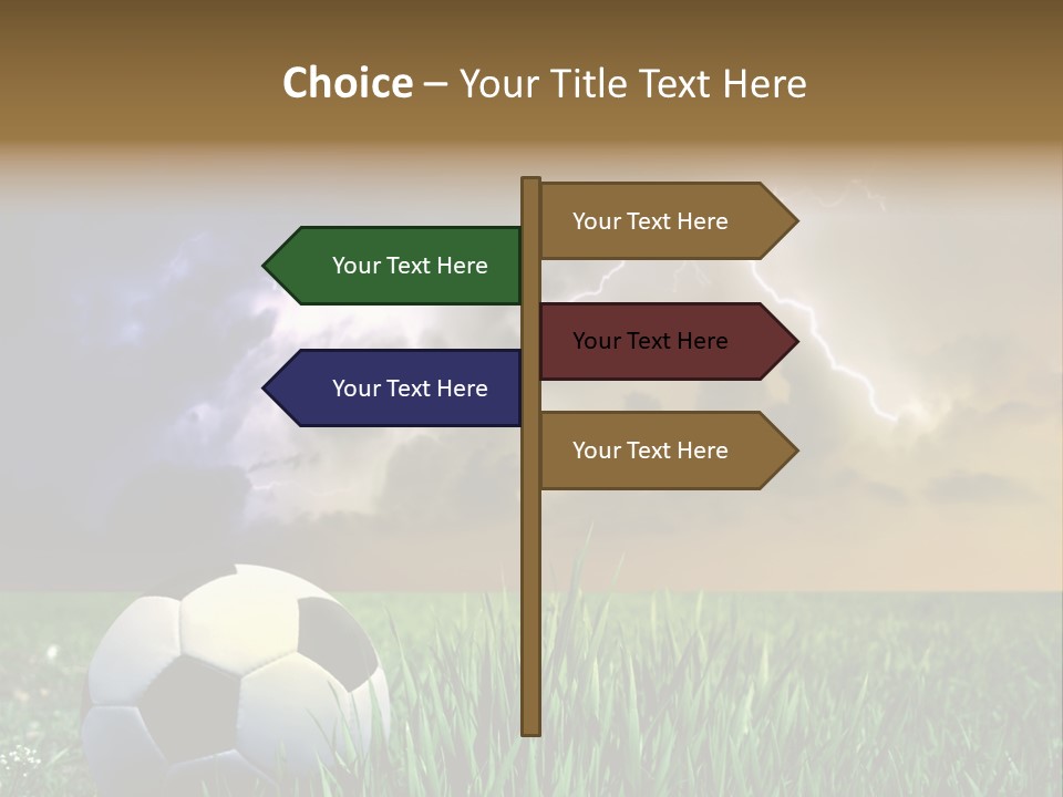 Meadow Power Ball PowerPoint Template