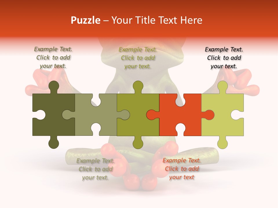 Jump Hop Aqua PowerPoint Template