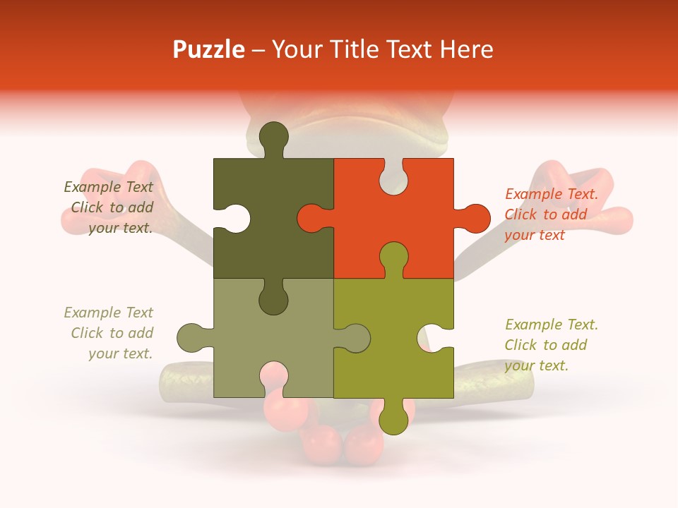 Jump Hop Aqua PowerPoint Template