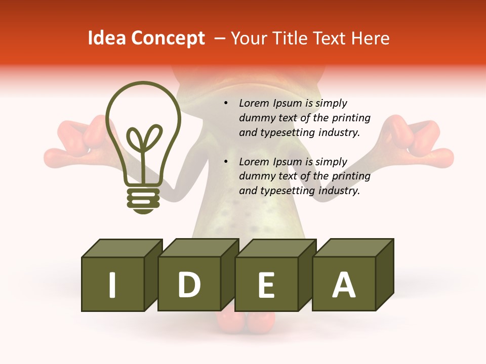 Jump Hop Aqua PowerPoint Template