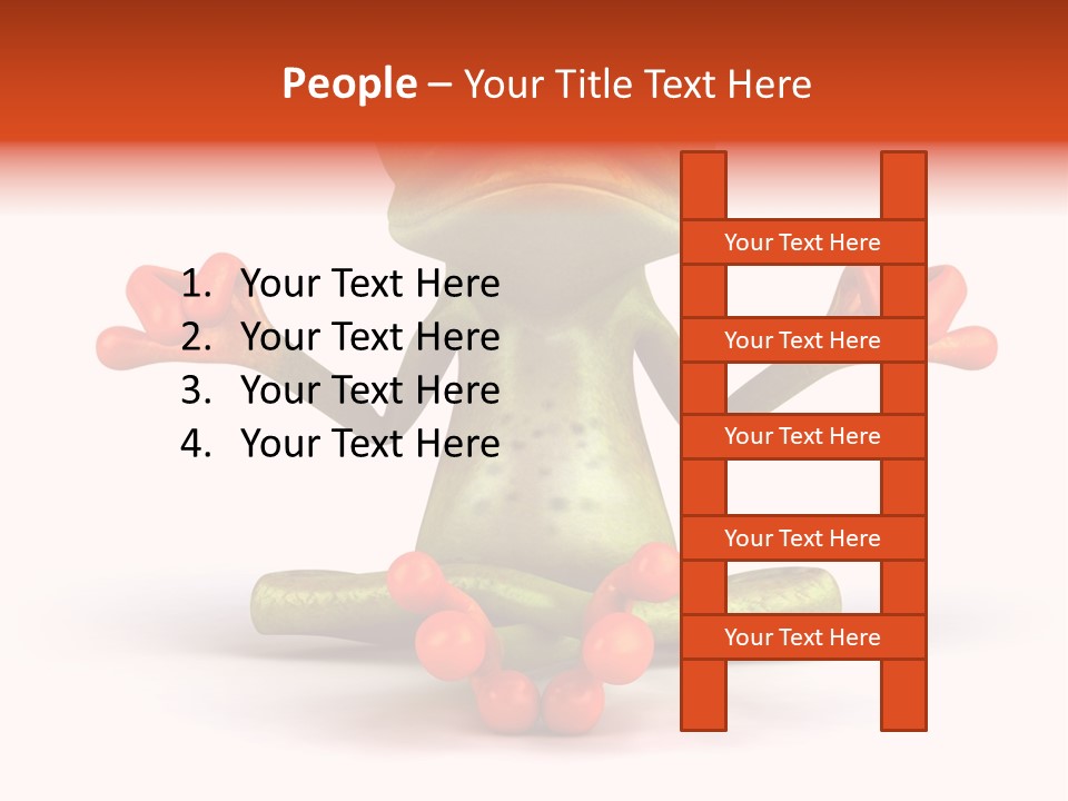 Jump Hop Aqua PowerPoint Template