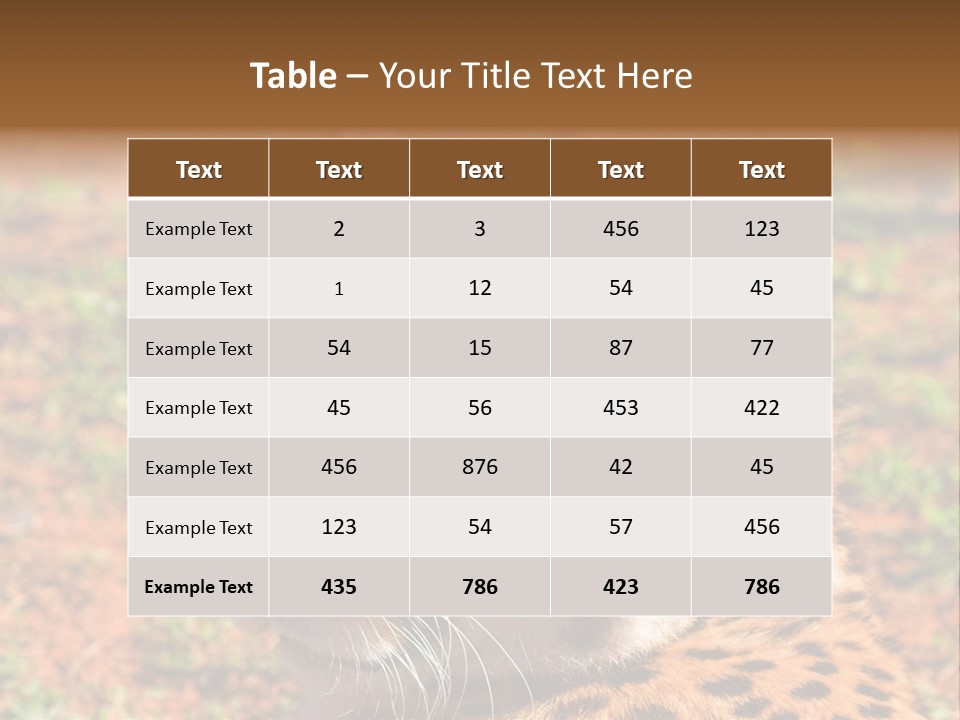 Awesome Endangered Park PowerPoint Template