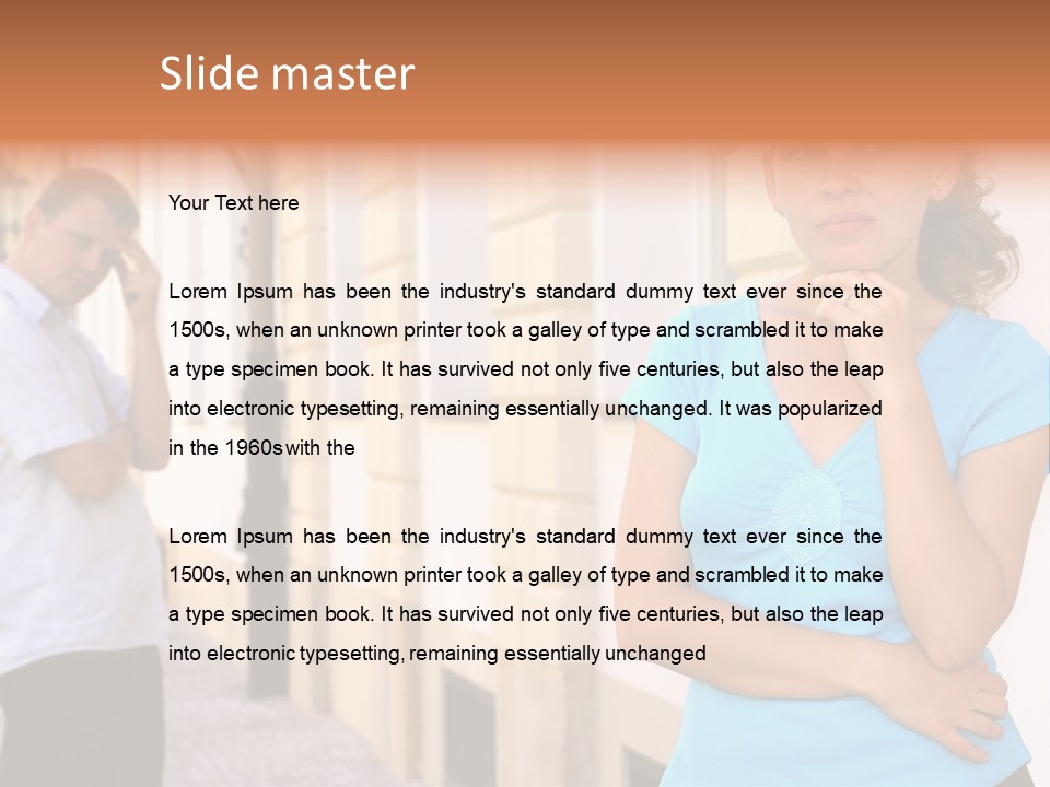 Moody Difficulties Young PowerPoint Template