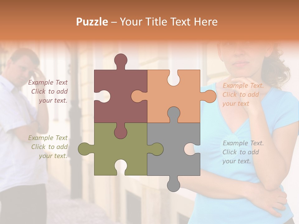 Moody Difficulties Young PowerPoint Template