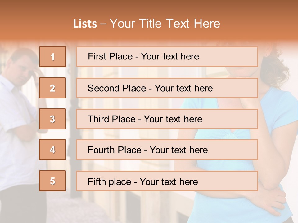Moody Difficulties Young PowerPoint Template