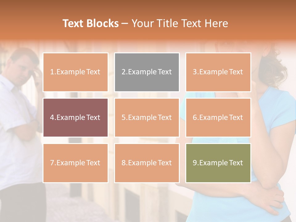 Moody Difficulties Young PowerPoint Template