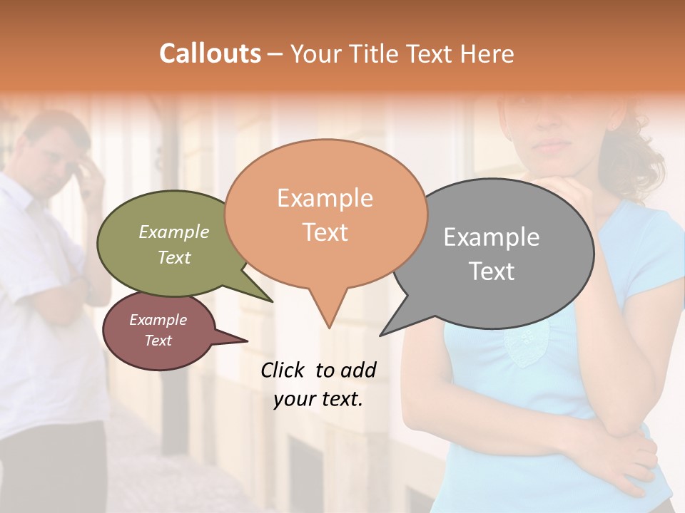 Moody Difficulties Young PowerPoint Template