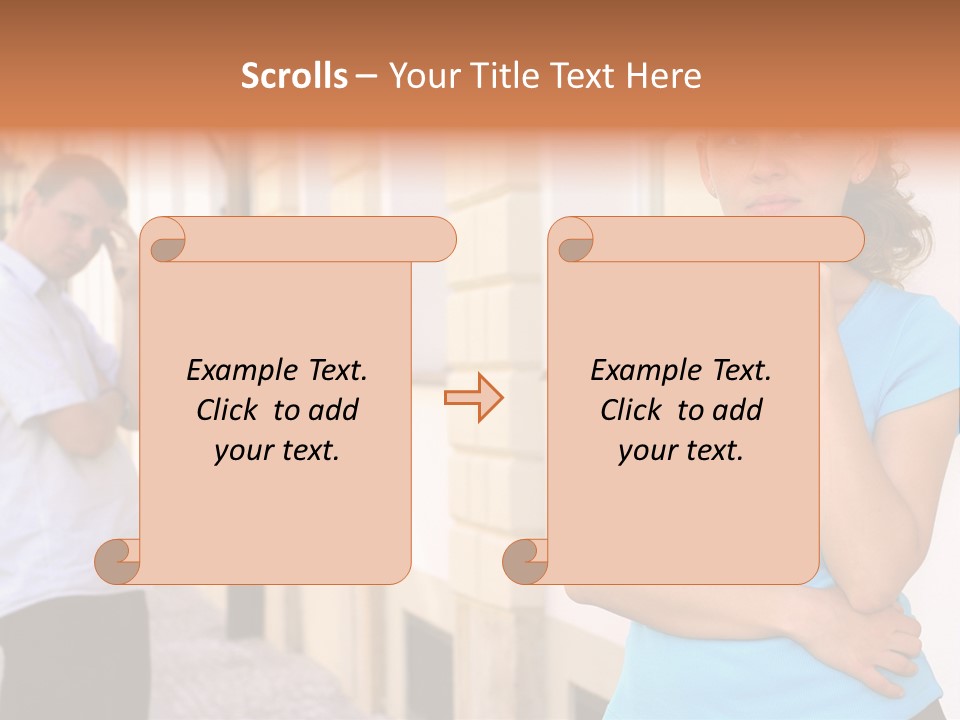 Moody Difficulties Young PowerPoint Template