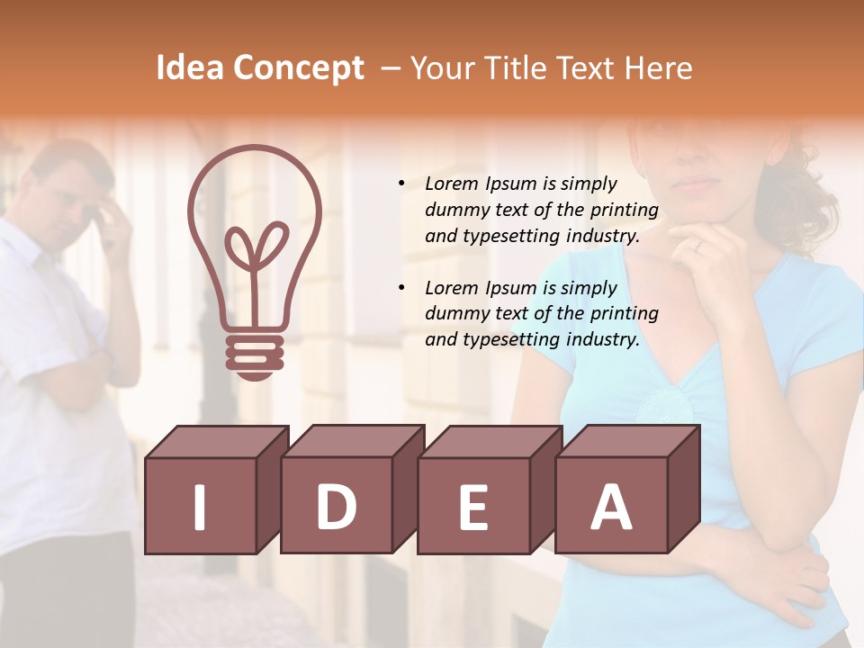 Moody Difficulties Young PowerPoint Template