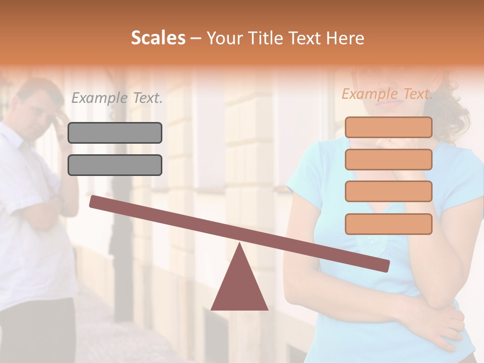 Moody Difficulties Young PowerPoint Template