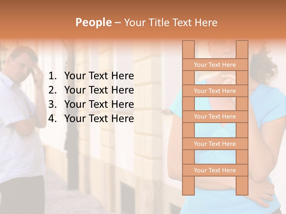 Moody Difficulties Young PowerPoint Template