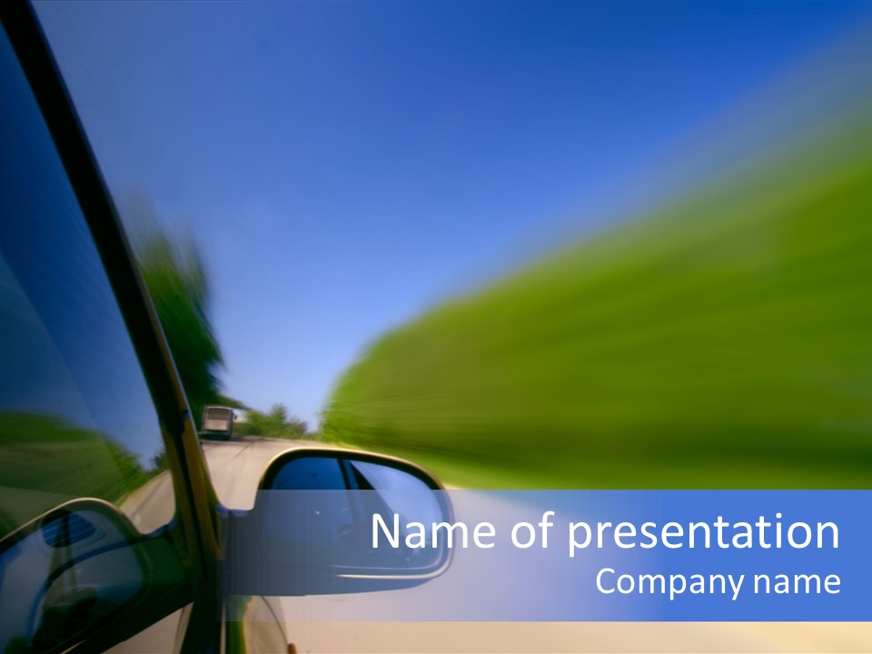 Fast Rear Line PowerPoint Template