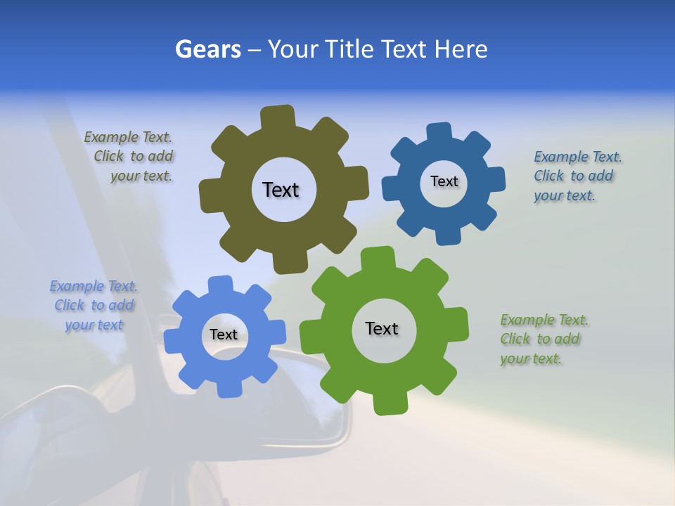 Fast Rear Line PowerPoint Template