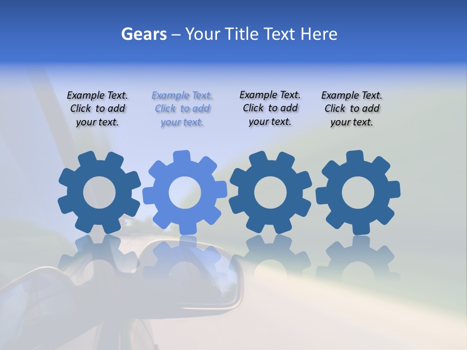 Fast Rear Line PowerPoint Template