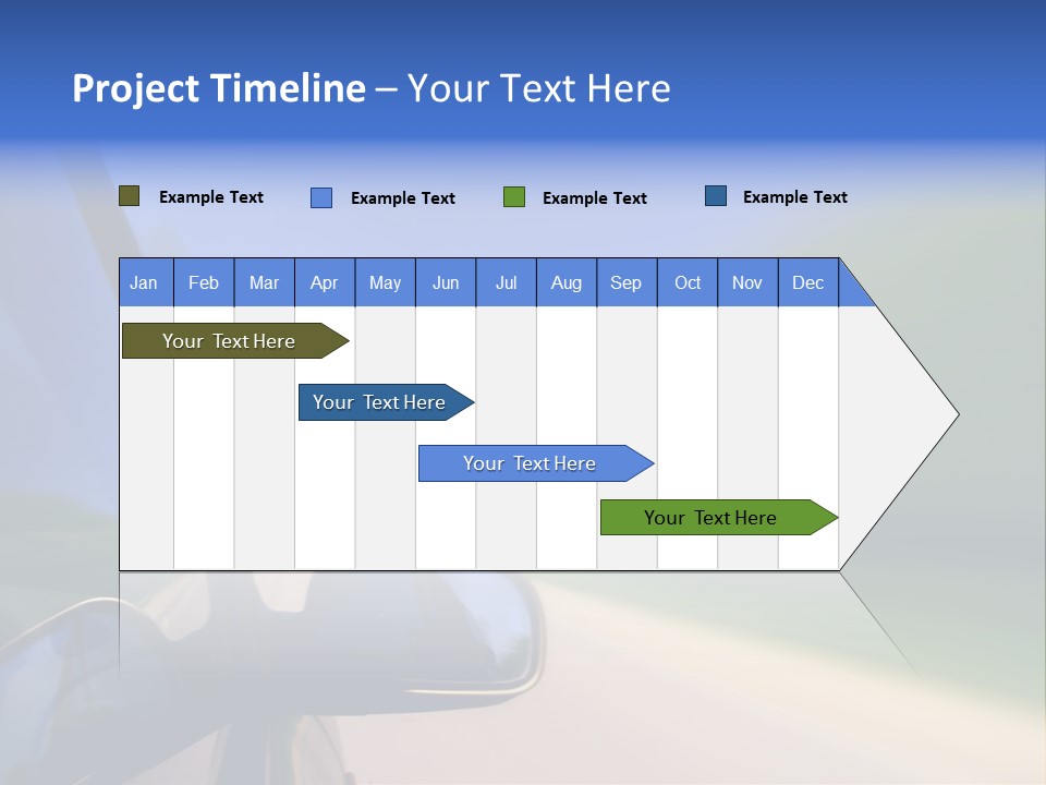 Fast Rear Line PowerPoint Template