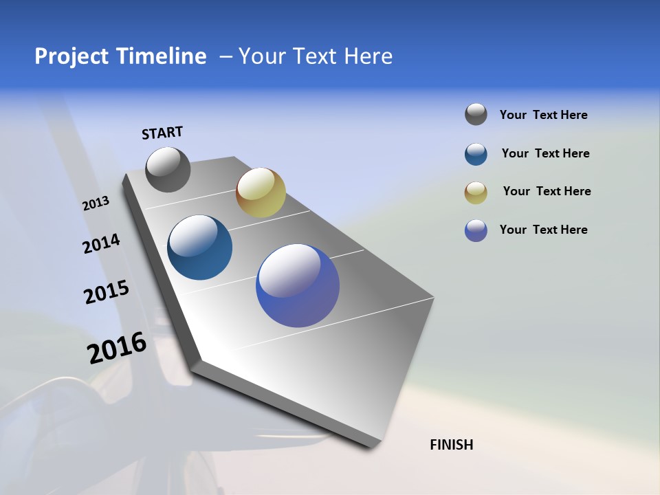 Fast Rear Line PowerPoint Template
