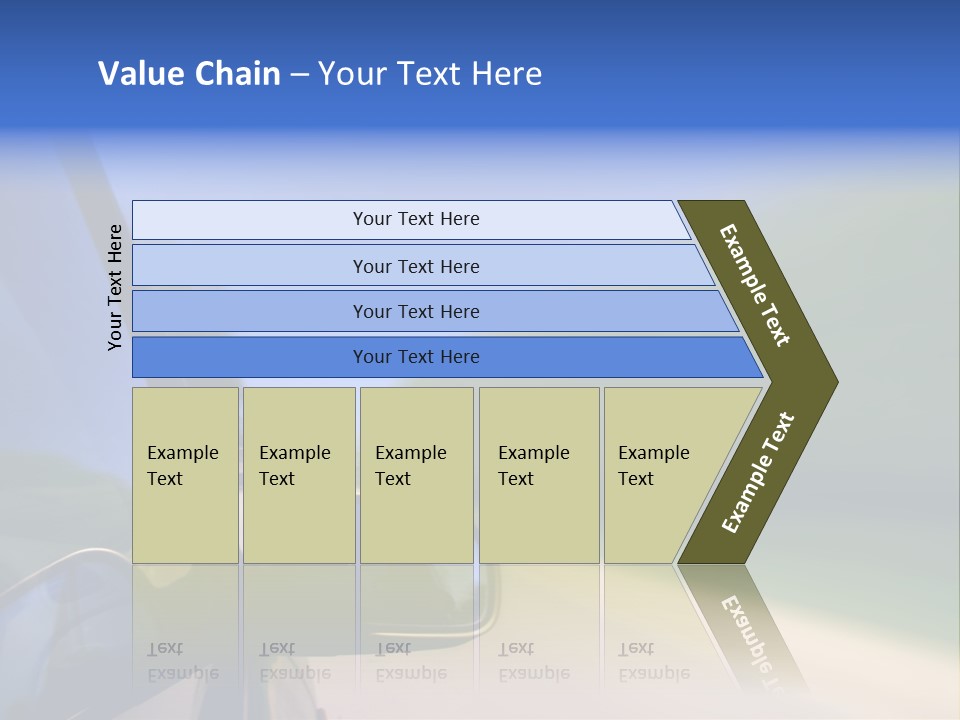 Fast Rear Line PowerPoint Template