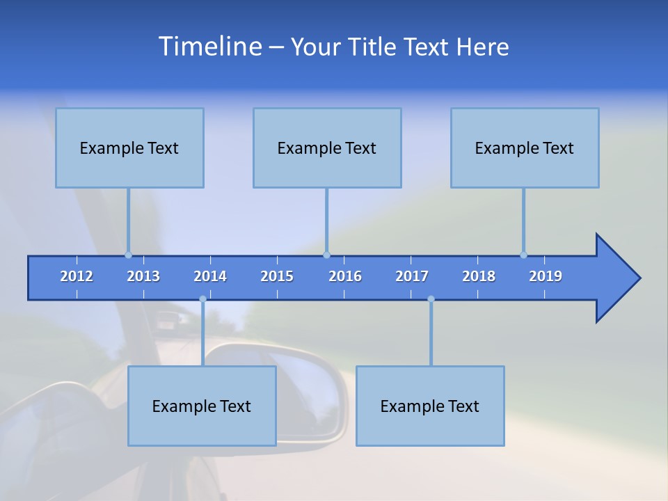 Fast Rear Line PowerPoint Template