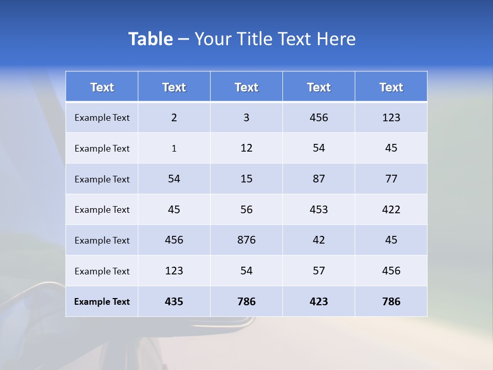Fast Rear Line PowerPoint Template
