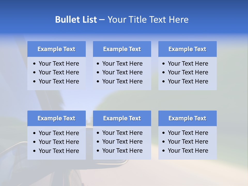 Fast Rear Line PowerPoint Template