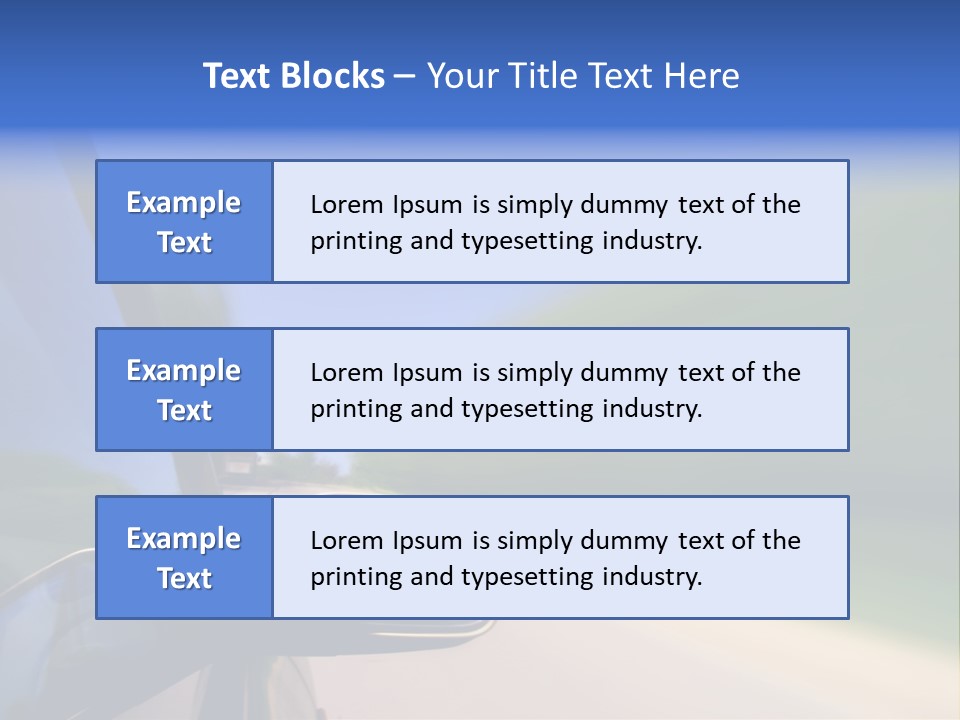 Fast Rear Line PowerPoint Template