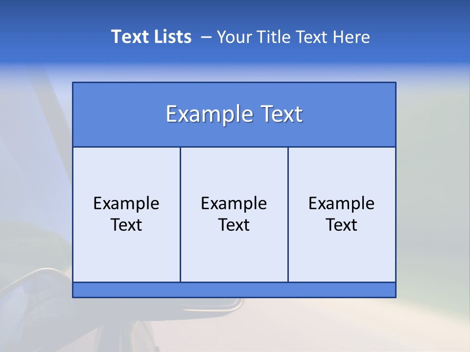 Fast Rear Line PowerPoint Template