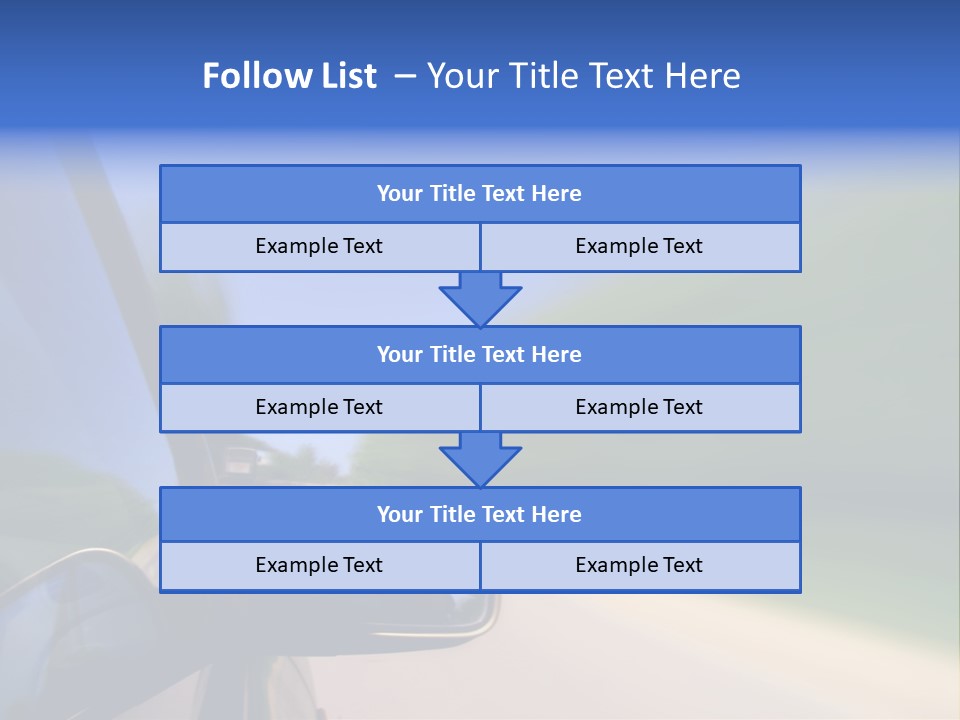 Fast Rear Line PowerPoint Template