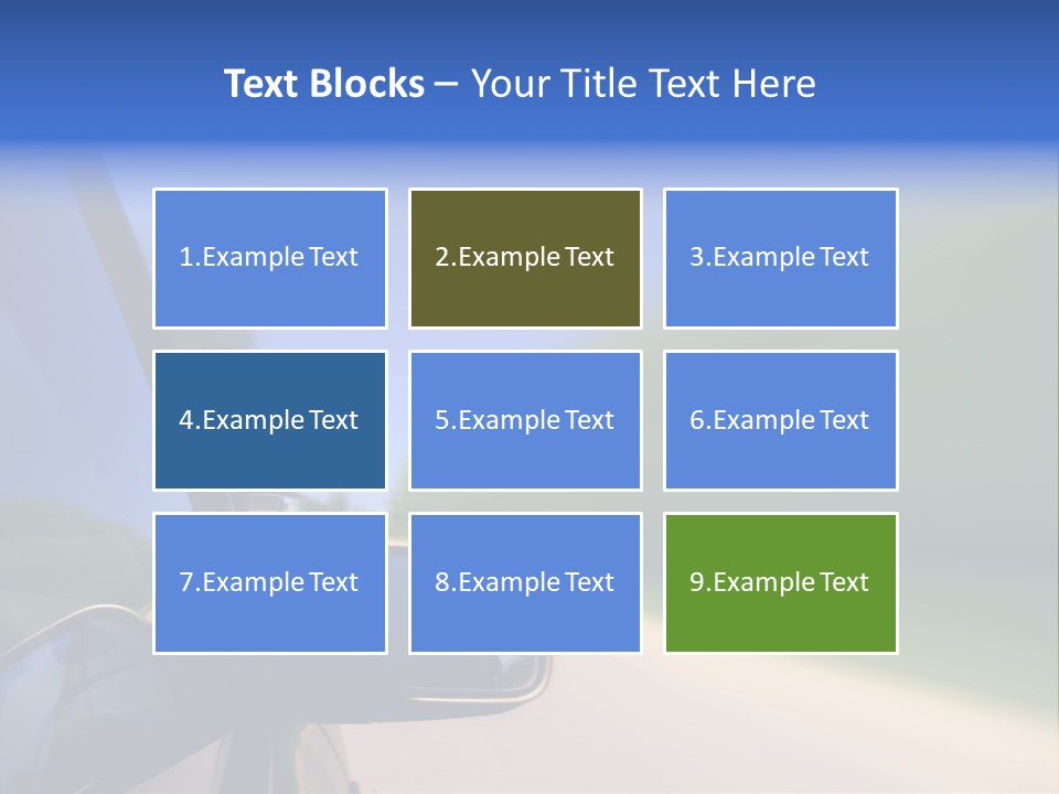 Fast Rear Line PowerPoint Template
